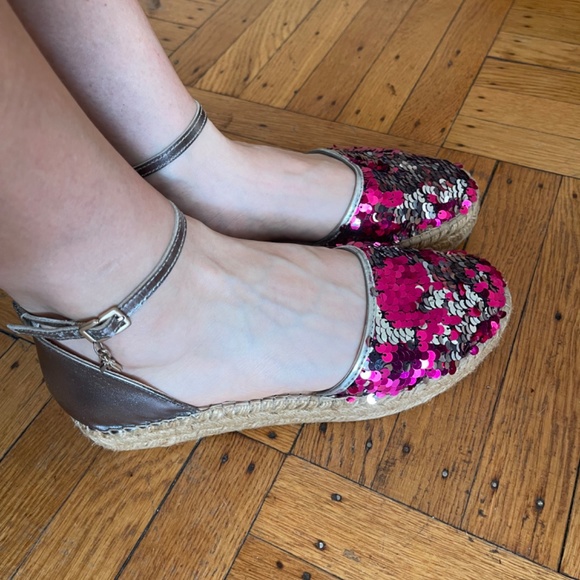Patrizia Pepe sequins espadrilles sandals - Picture 5 of 7
